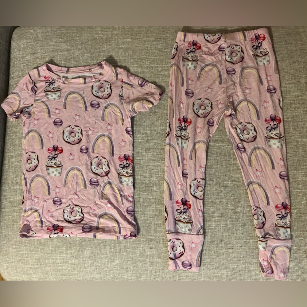 LEV baby pajamas with donuts